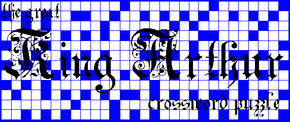 King Arthur Crossword Puzzle, Round Table Knight Crossword